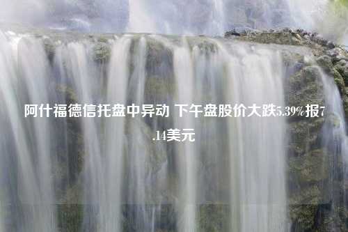 阿什福德信托盘中异动 下午盘股价大跌5.39%报7.14美元