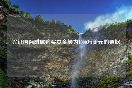 兴证国际附属购买本金额为1000万美元的票据