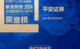 平安证券荣获“第六届新浪财经金麒麟最佳分析师评选”1项大奖