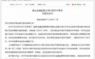 中小银行“补血”依旧难，河北一农商行定向募股失败被监管注销批文，为年内仅有案例