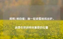 视频|邢自强：新一轮政策即将出炉，消费会放到特别重要的位置