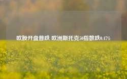 欧股开盘普跌 欧洲斯托克50指数跌0.47%