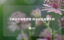 下调全年销售预期 柯尔百货盘前大跌逾19%