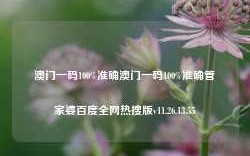 澳门一码100%准确澳门一码100%准确管家婆百度全网热搜版v11.26.13.55