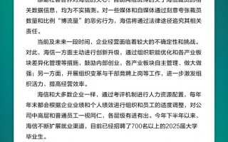 海信集团品牌部：目前网络流传的关于海信裁员的相关数据信息，均为不实猜测