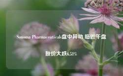 Sonoma Pharmaceuticals盘中异动 临近午盘股价大跌6.51%