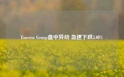 Emeren Group盘中异动 急速下跌5.08%