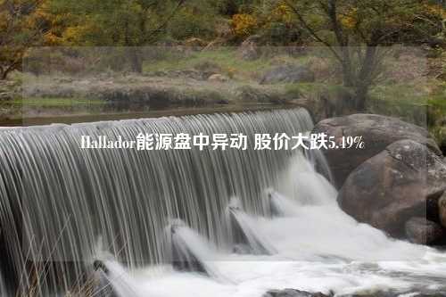 Hallador能源盘中异动 股价大跌5.49%